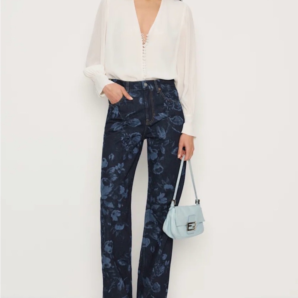 Reformation Val 90s Mid Rise Straight Jeans